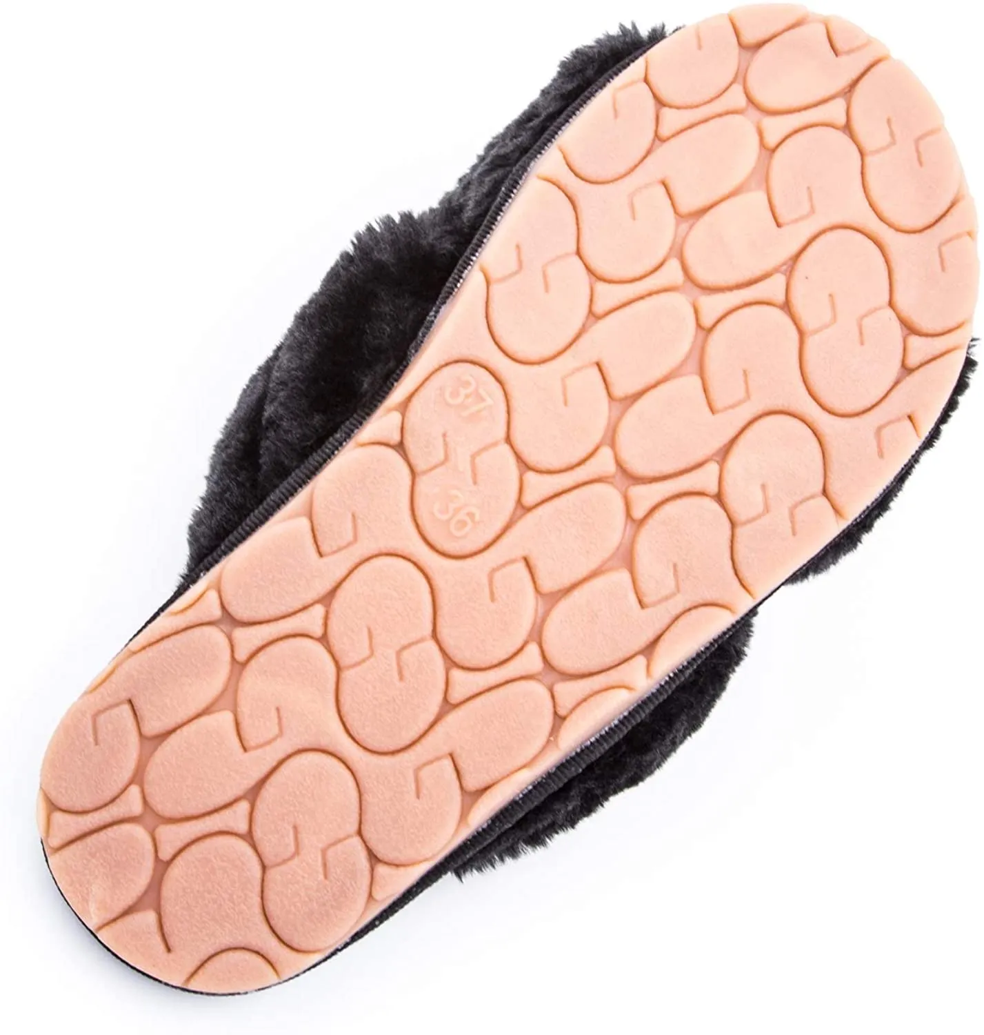 Women's Fuzzy Slippers（Black）