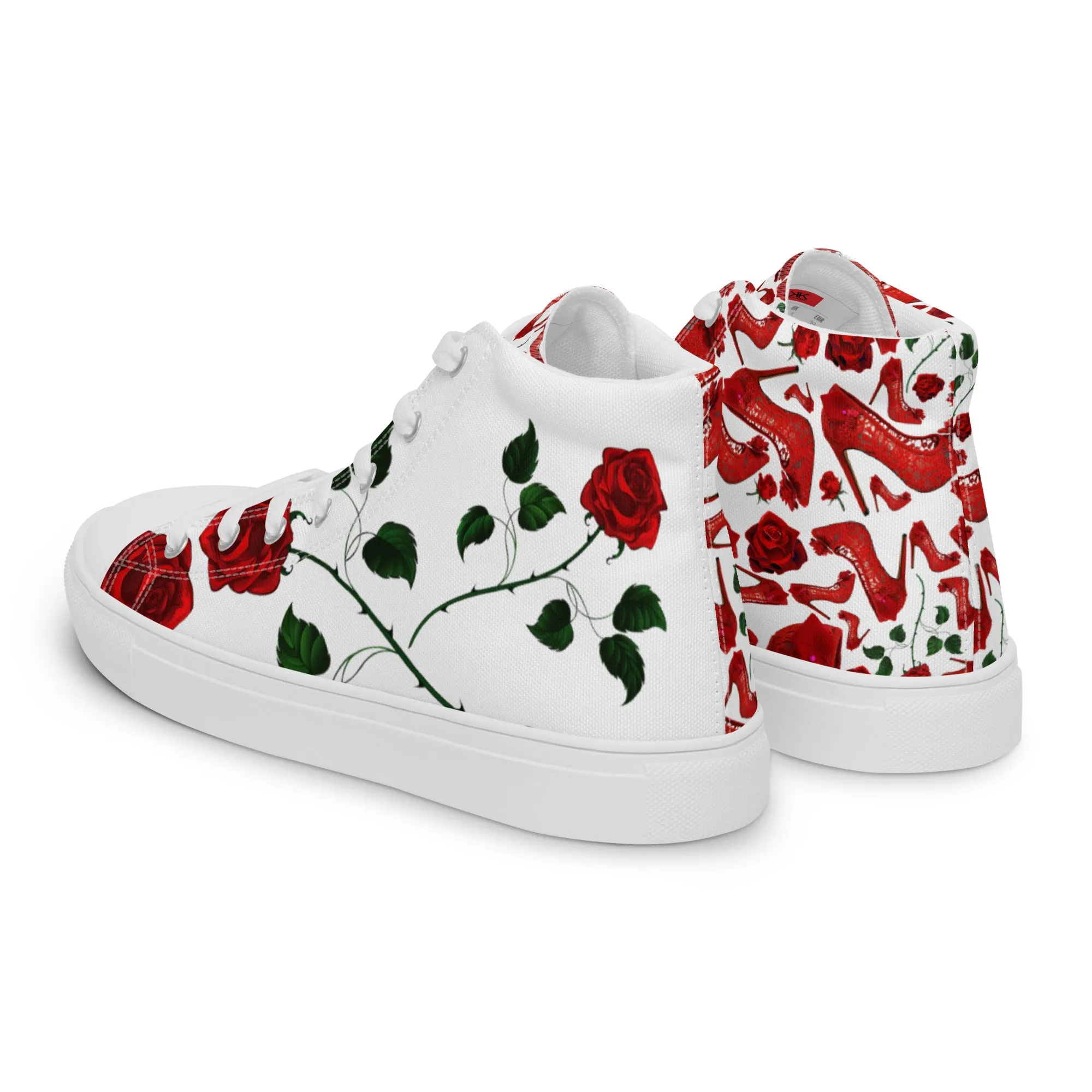 Women’s high top canvas shoes 'Love yourself'