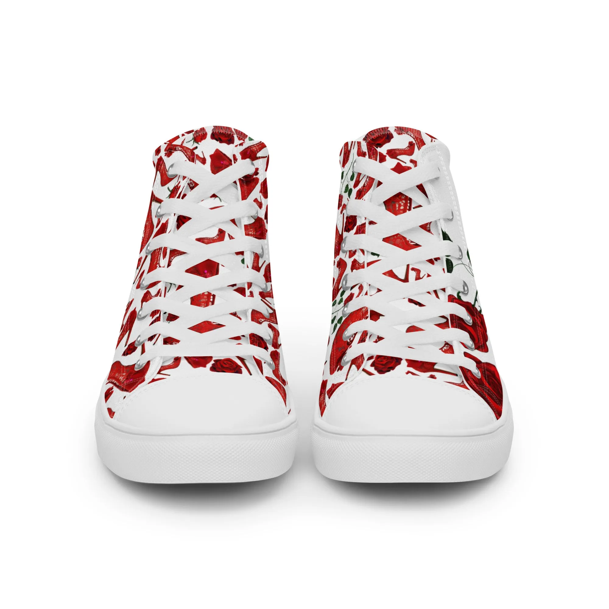 Women’s high top canvas shoes 'Love yourself'