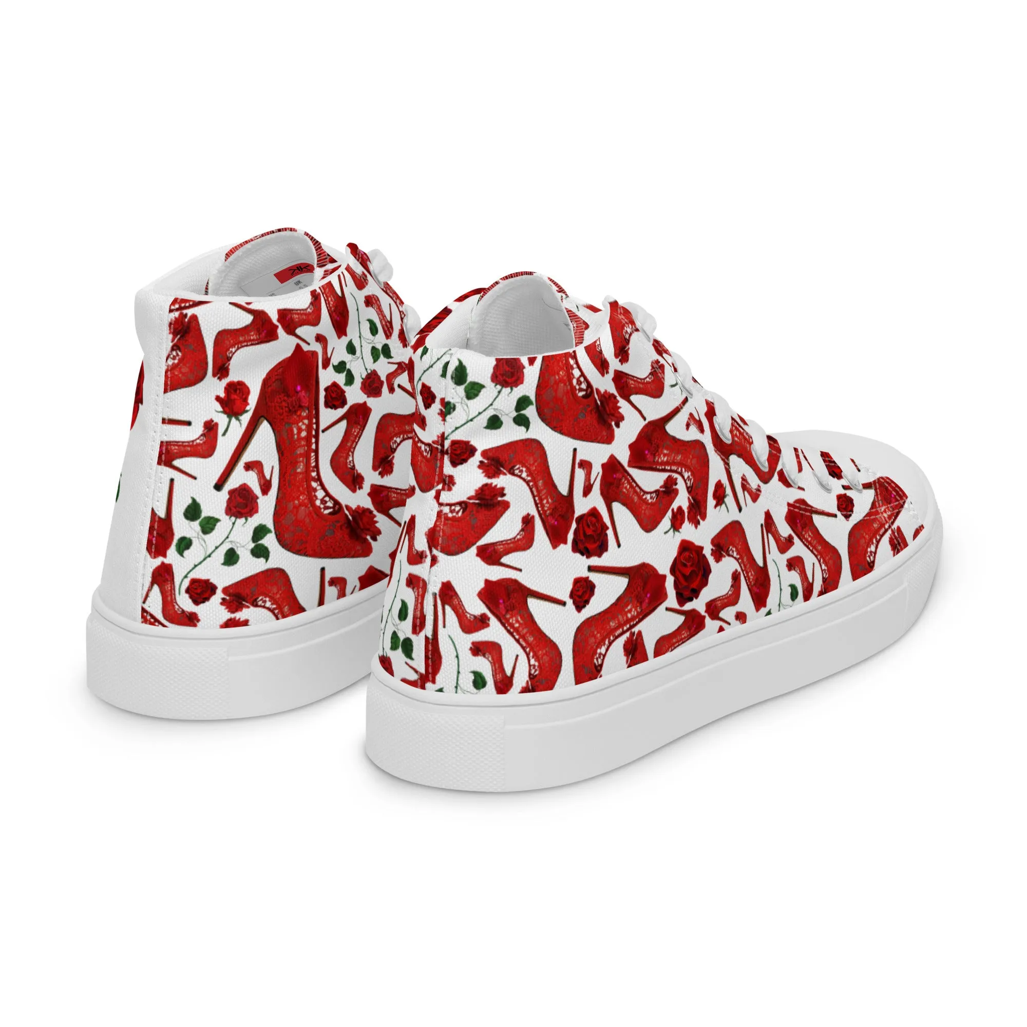 Women’s high top canvas shoes 'Love yourself'