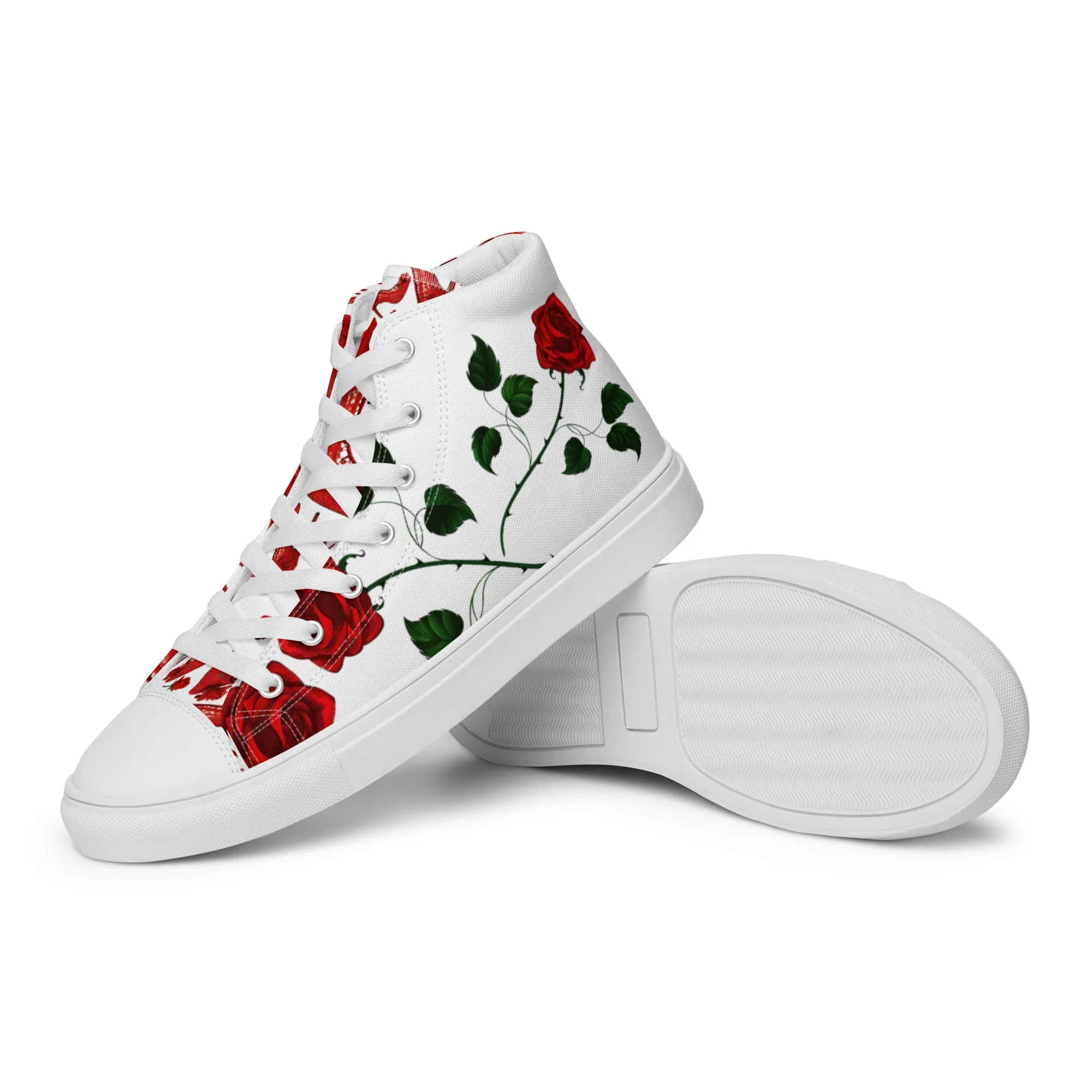 Women’s high top canvas shoes 'Love yourself'