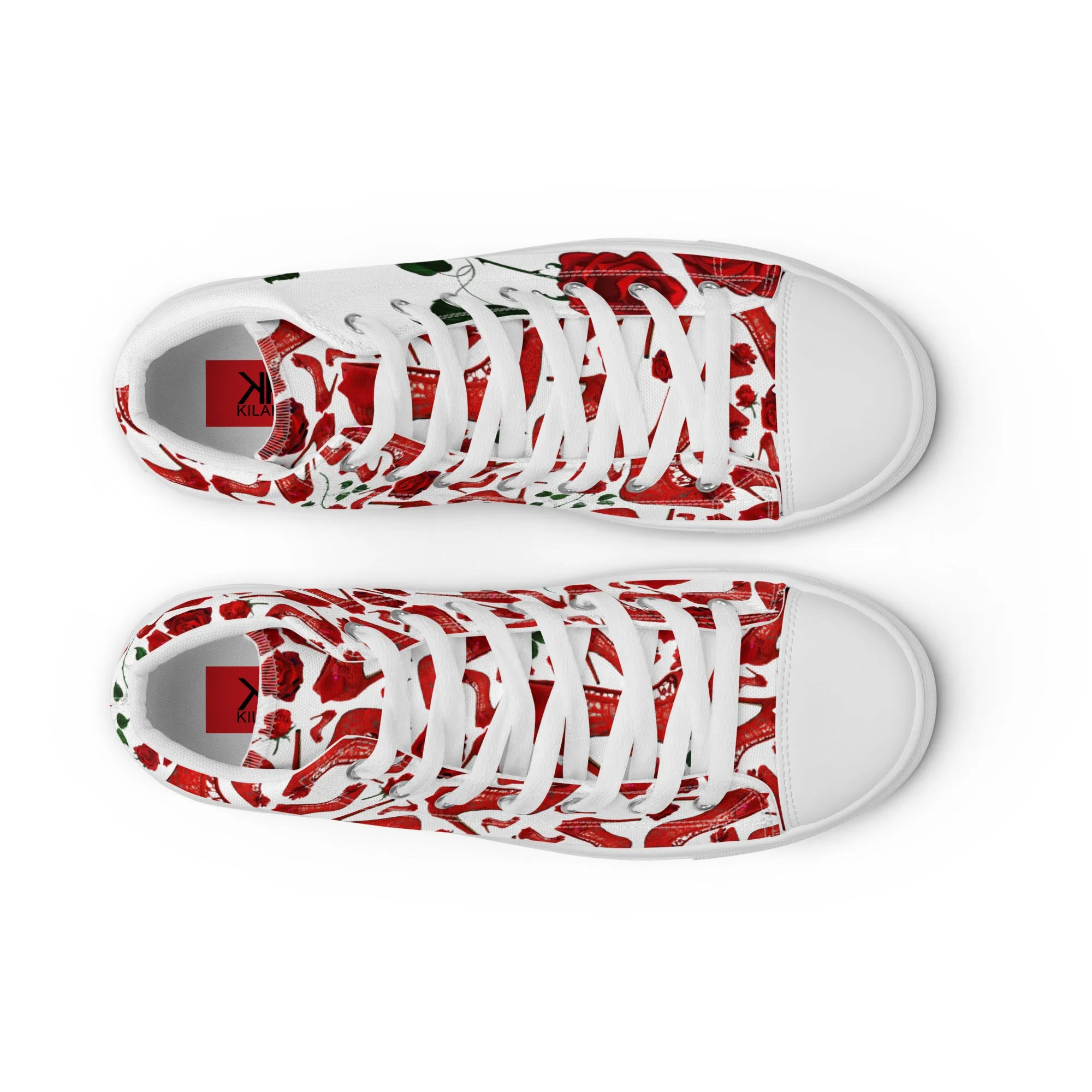 Women’s high top canvas shoes 'Love yourself'
