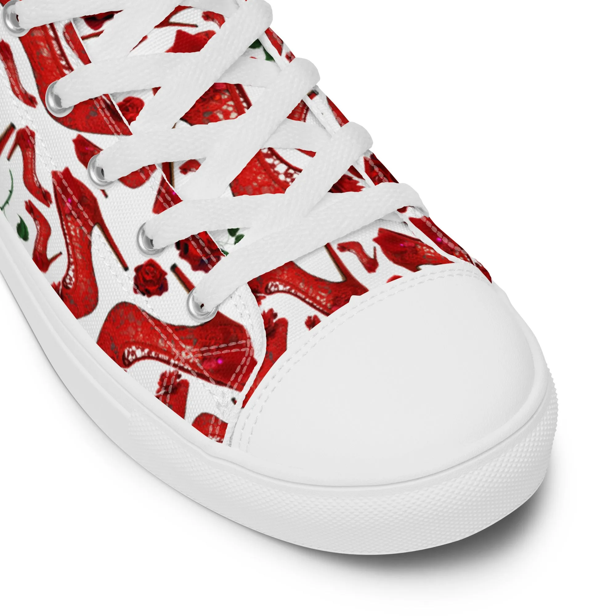 Women’s high top canvas shoes 'Love yourself'