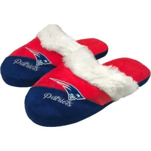 Women's New England Patriots Colorblock Script Big Logo Slippers