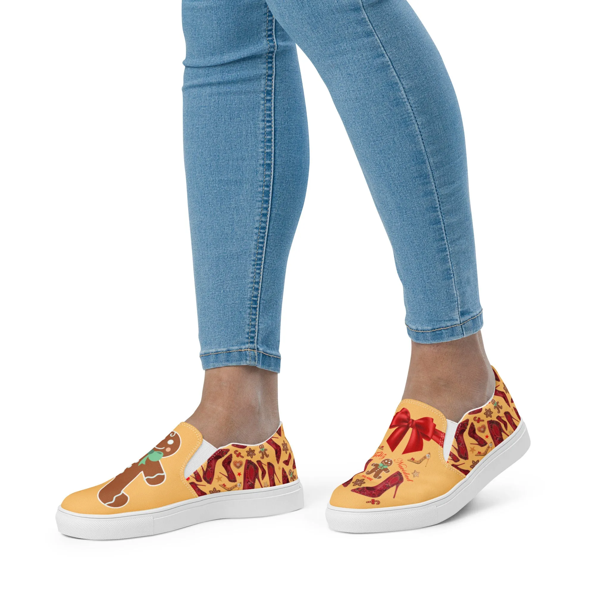 Women’s slip-on canvas shoes 'Ginger bread'