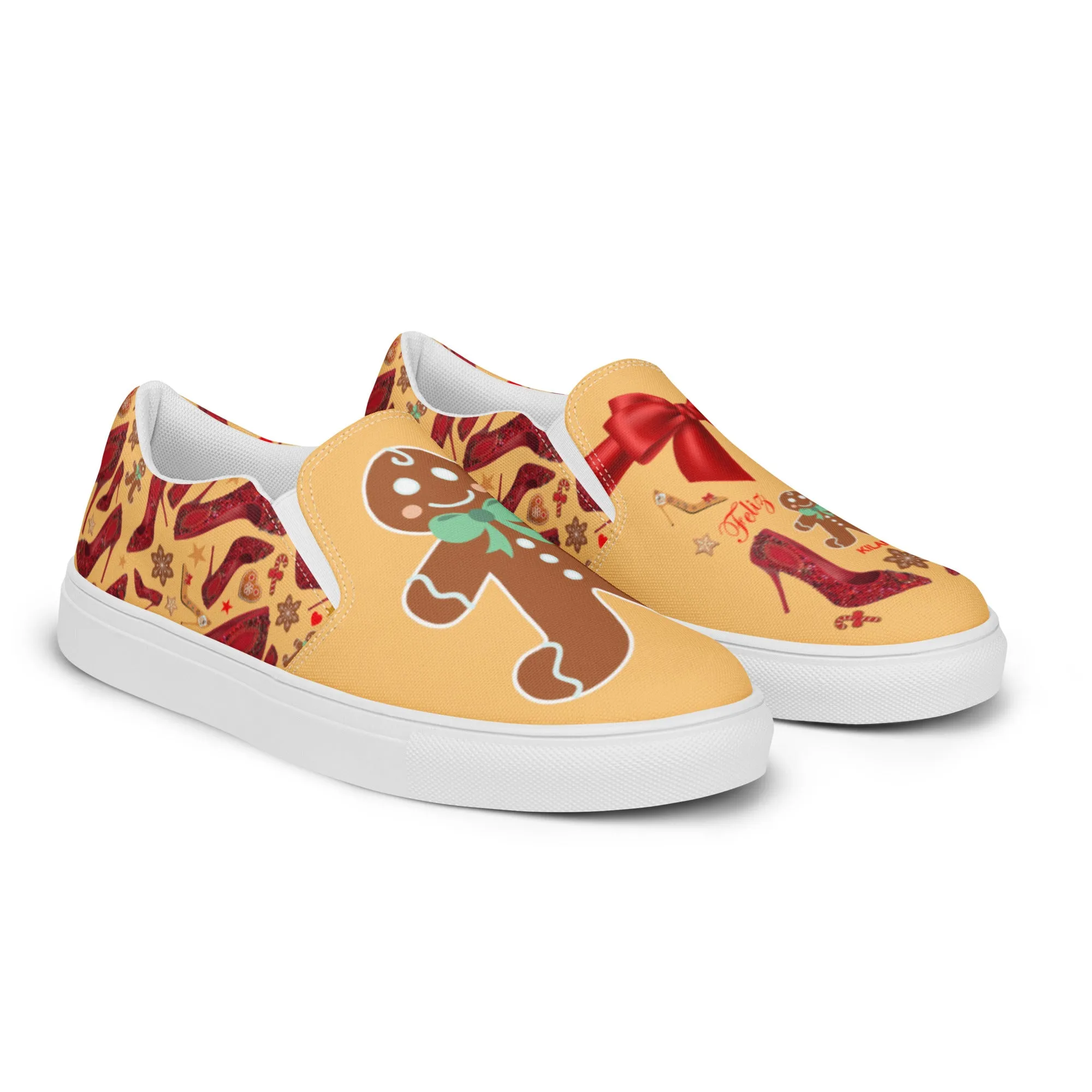 Women’s slip-on canvas shoes 'Ginger bread'