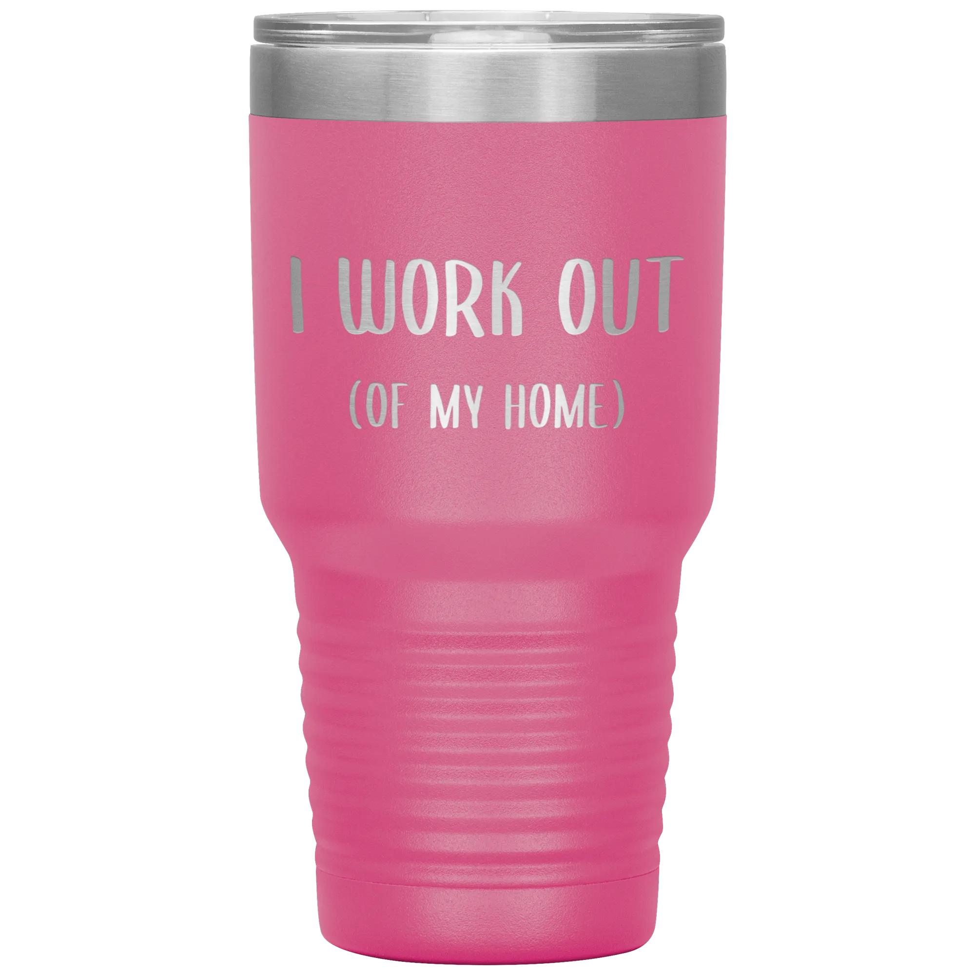Work From Home Gift I Work Out Of My Home Office Entrepreneur WAHM Life WFH Tumbler Insulated Travel Coffee Cup BPA Free