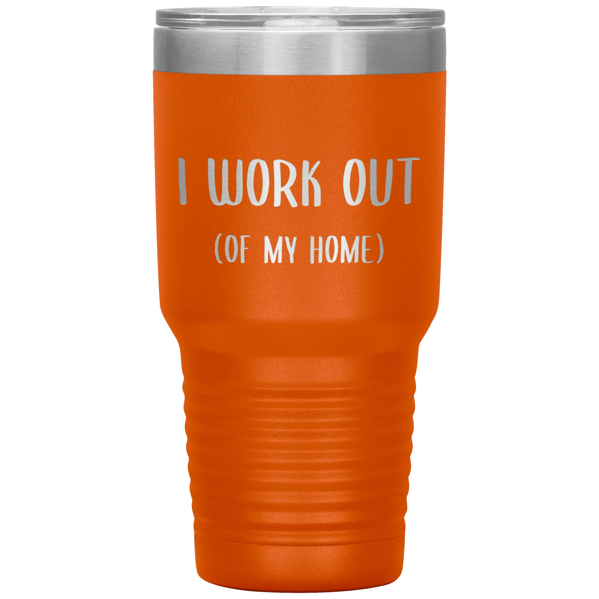 Work From Home Gift I Work Out Of My Home Office Entrepreneur WAHM Life WFH Tumbler Insulated Travel Coffee Cup BPA Free