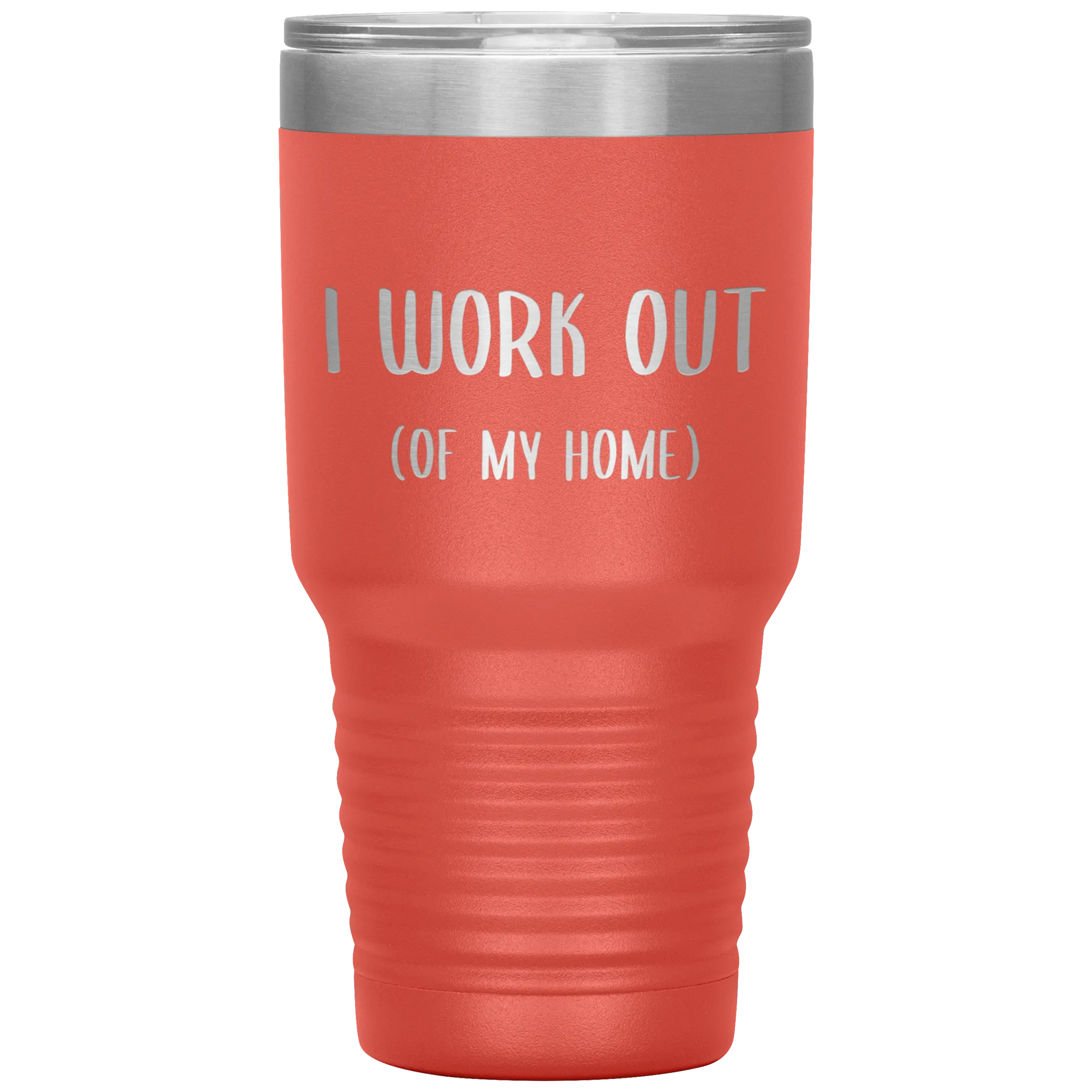 Work From Home Gift I Work Out Of My Home Office Entrepreneur WAHM Life WFH Tumbler Insulated Travel Coffee Cup BPA Free