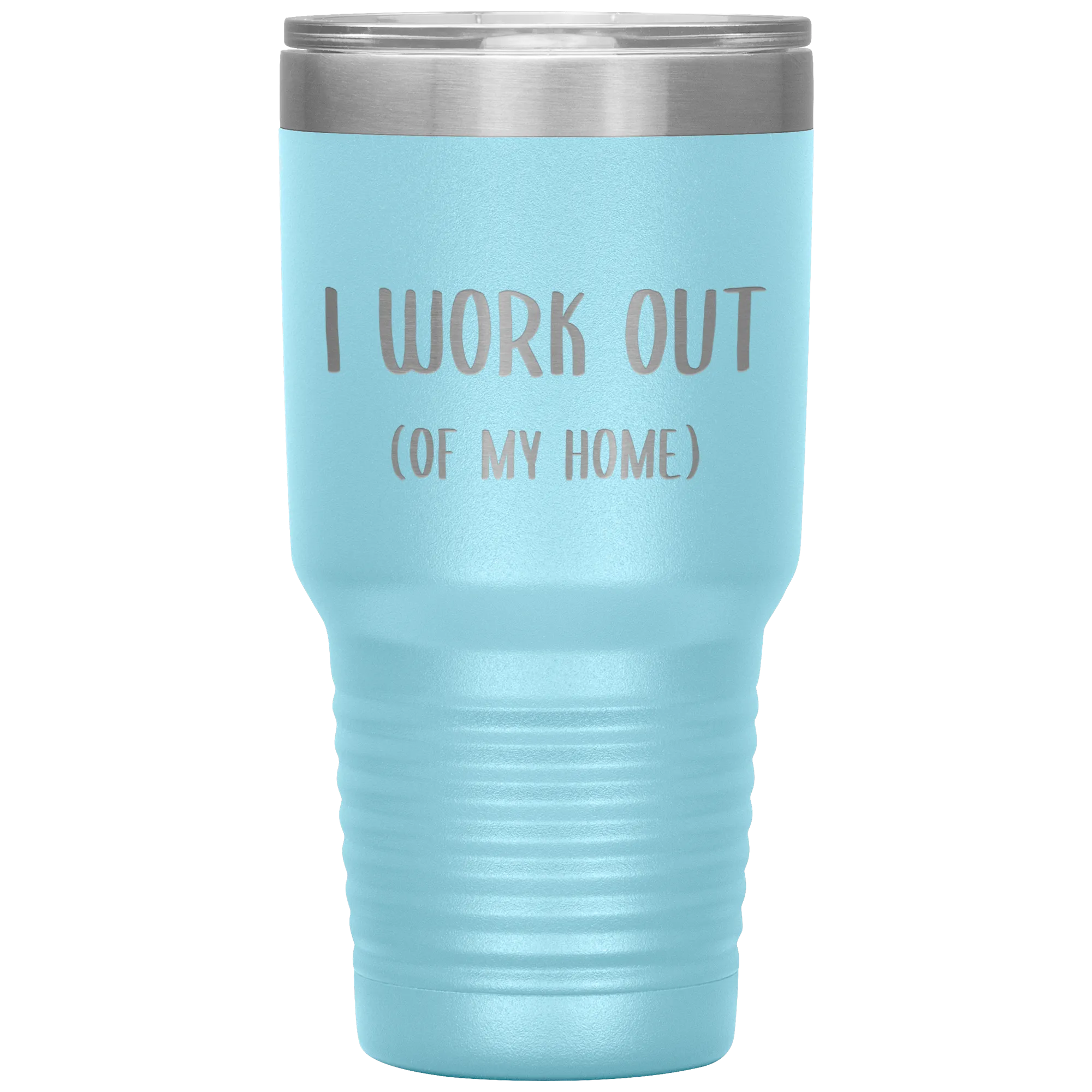 Work From Home Gift I Work Out Of My Home Office Entrepreneur WAHM Life WFH Tumbler Insulated Travel Coffee Cup BPA Free