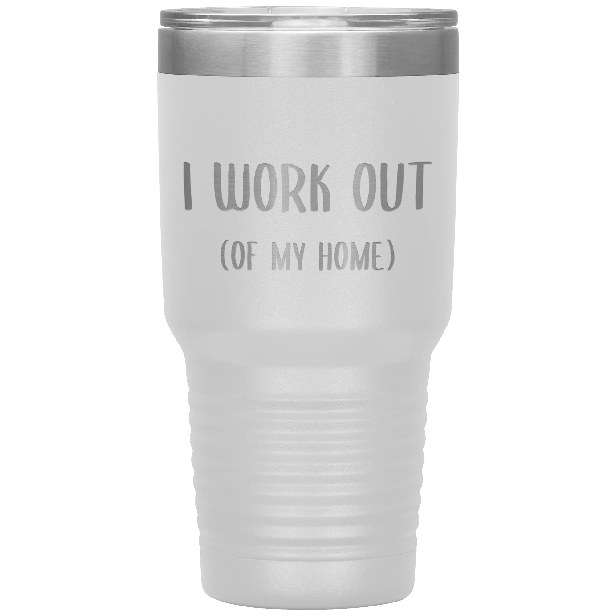 Work From Home Gift I Work Out Of My Home Office Entrepreneur WAHM Life WFH Tumbler Insulated Travel Coffee Cup BPA Free