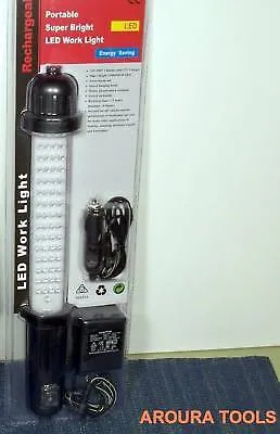 WORKSHOP LIGHT- 60 LED - 12v or 240v RECHARGEABLE- NEW IN PACK.