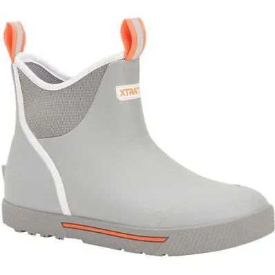 Xtratuf Men's Wheelhouse 6" Waterproof Slip Resist Ankle Deck Boot -Grey- XMW101