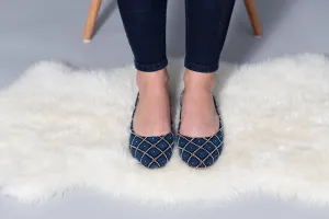 Yasmin Flat - Sapphire Blue