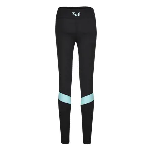 Your workout legging "Femke" with faux leather scrunches
