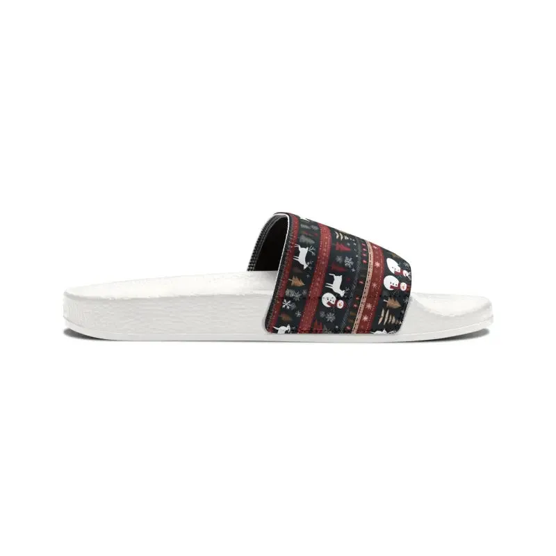 Youth Pu Slide Christmas Sandal for Festive Fun