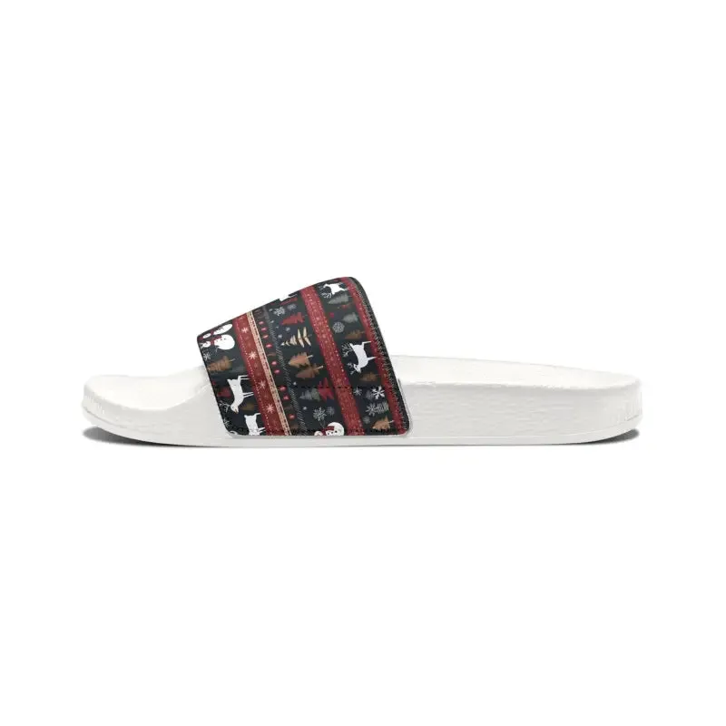 Youth Pu Slide Christmas Sandal for Festive Fun