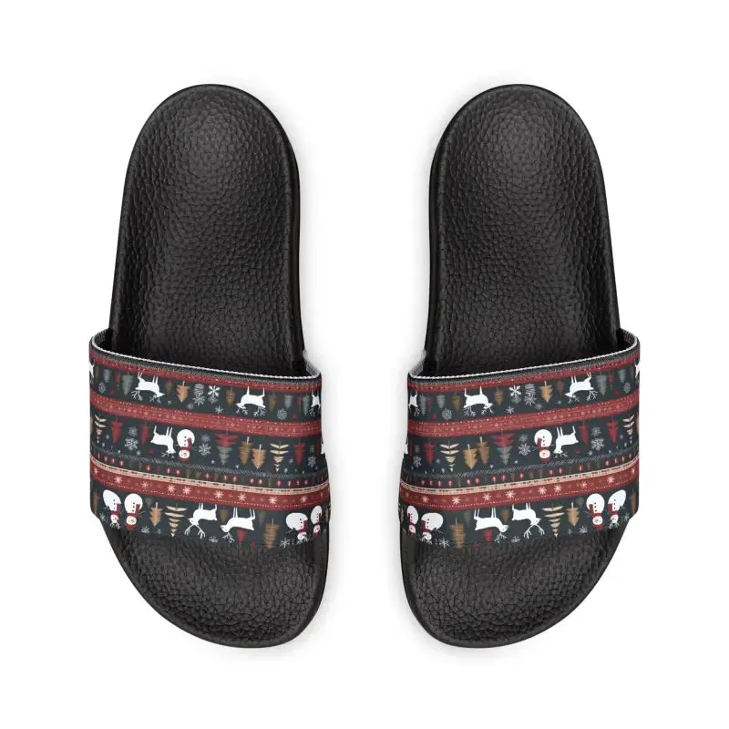 Youth Pu Slide Christmas Sandal for Festive Fun